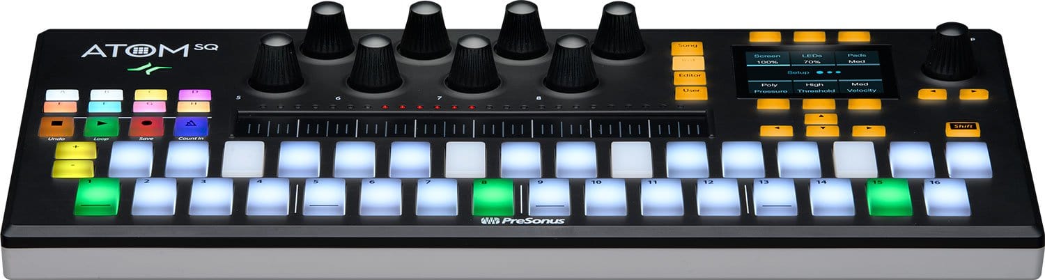 PreSonus Atom SQ MIDI Pad Production Controller - PSSL ProSound and Stage Lighting