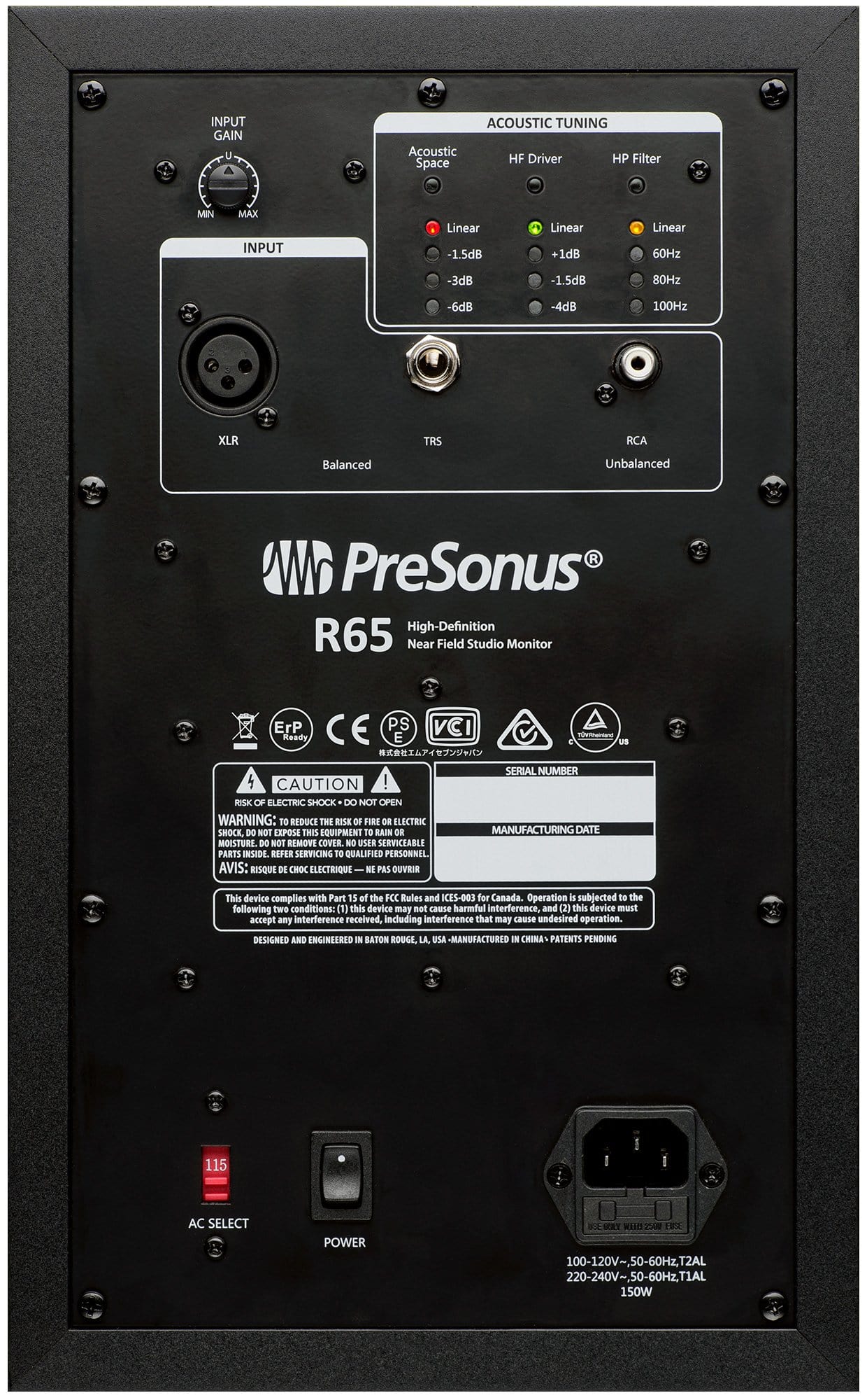 Presonus R65 6.5-Inch AMT Powered Studio Monitor - ProSound and Stage Lighting