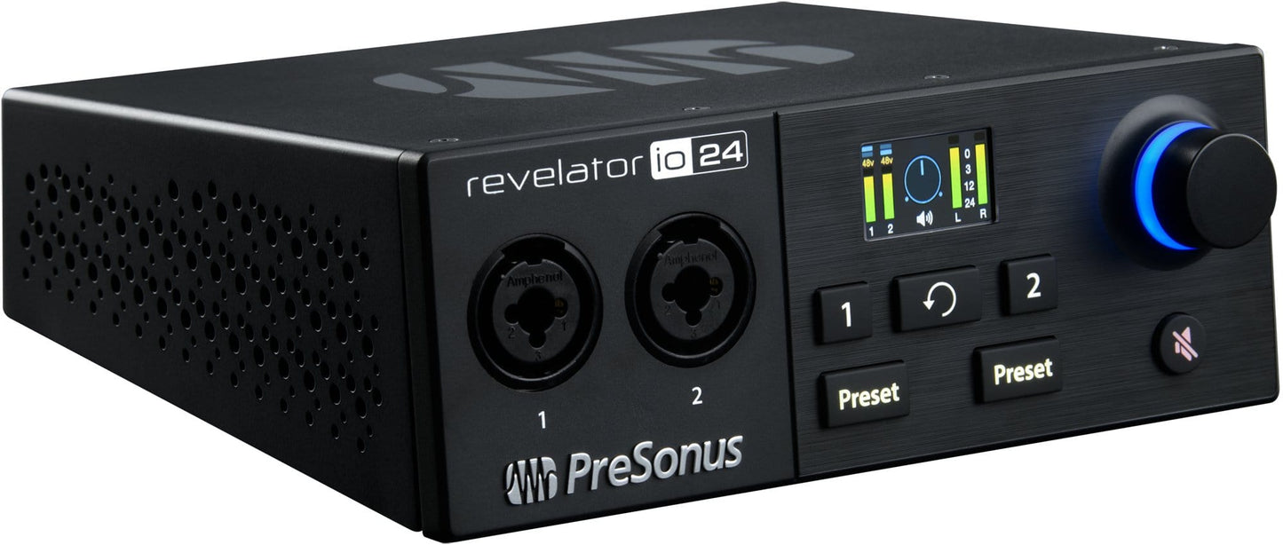 PreSonus Revelator io24 Bus-Powered USB-C Audio Interface w/ DSP - ProSound and Stage Lighting