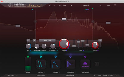 Fabfilter Saturn 2 Multi-Band Distortion Plug-In - ProSound and Stage Lighting