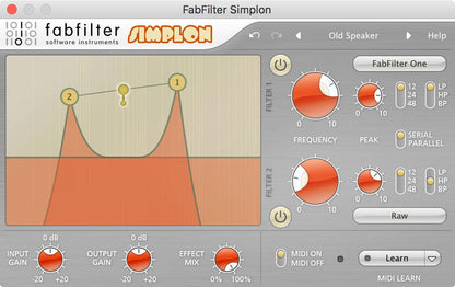 Fabfilter Simplonfilter Plug- W 2 Multi-Mode Filt - ProSound and Stage Lighting