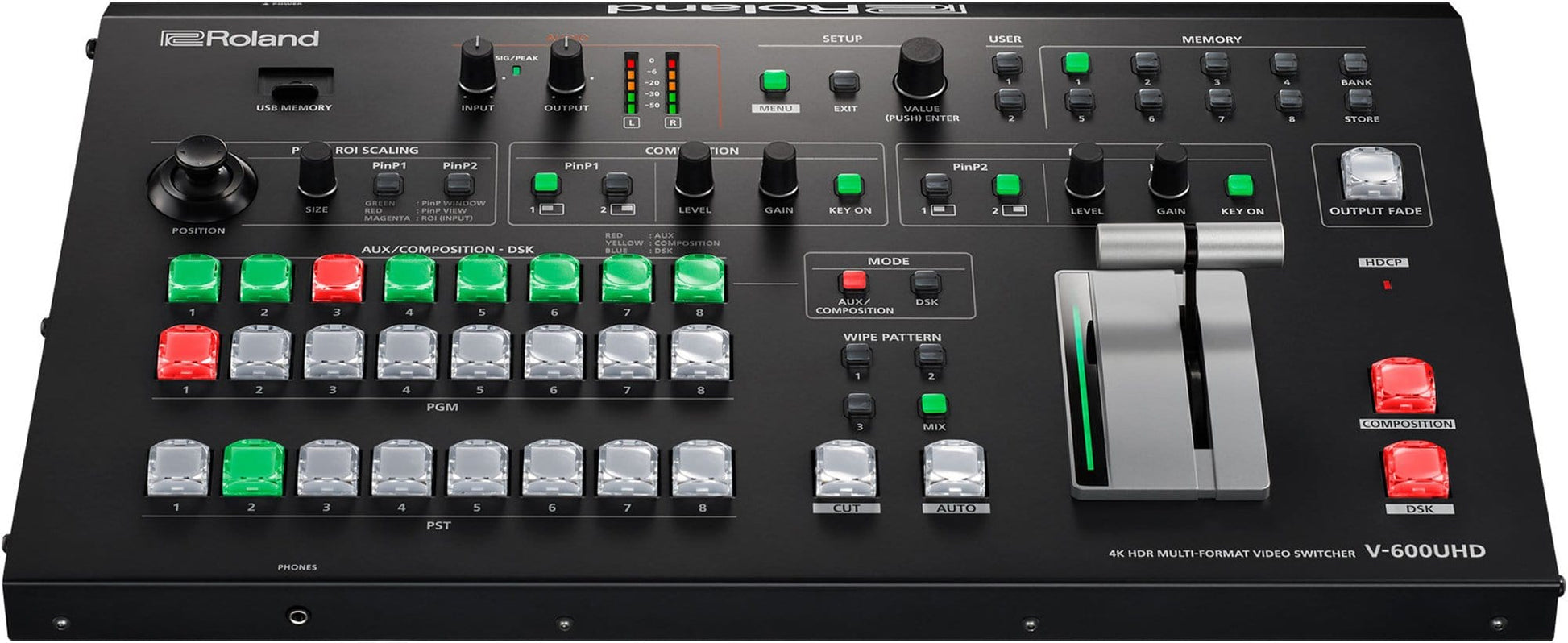 Roland V-600UHD 8-Channel 4K UHD Video Switcher - ProSound and Stage Lighting
