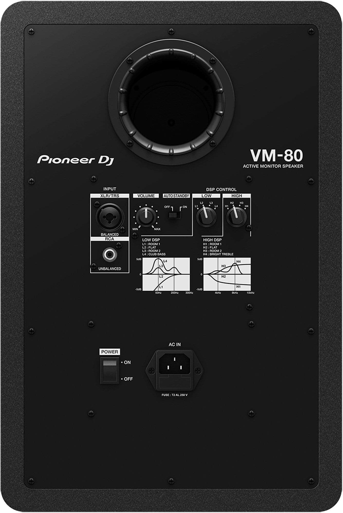 Pioneer DJ VM-80 8-Inch Active Studio Monitor - ProSound and Stage Lighting