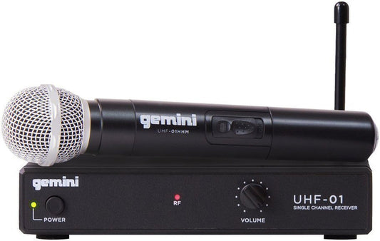 Gemini UHF-01M-F2 UHF Handheld Wireless Mic System - ProSound and Stage Lighting