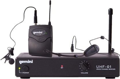 Gemini UHF-01HL-F4 UHF Lavalier Wireless Mic System - ProSound and Stage Lighting