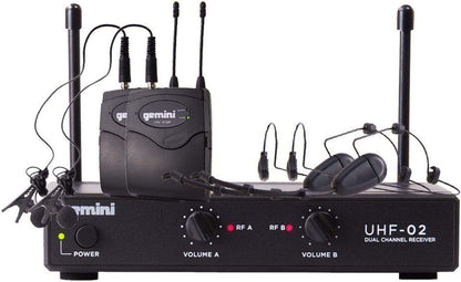 Gemini UHF-02HL-S34 UHF Lavalier Wireless Mic System - ProSound and Stage Lighting